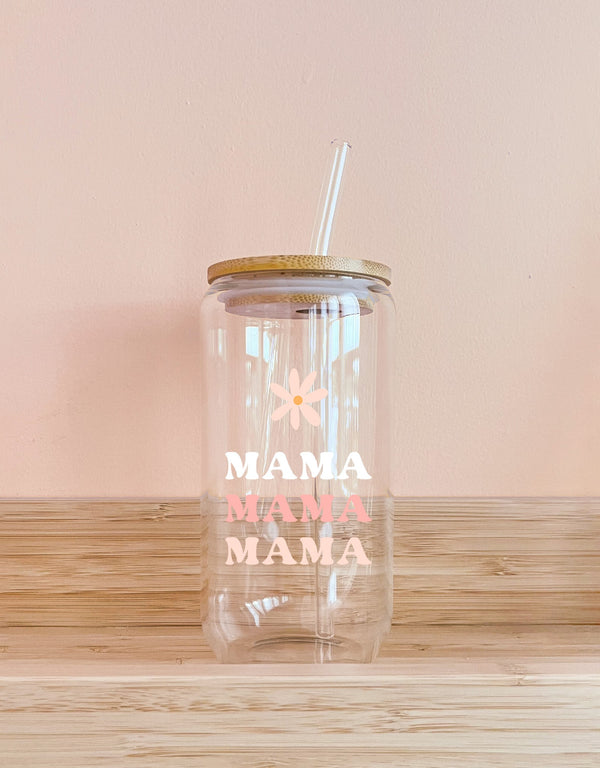 Verre boho avec paille - MAMA - Mömy