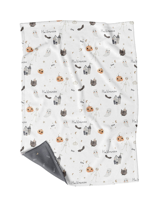 Couverture en minky ultra doux avec motifs Halloween - Veille sur toi