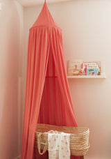 Ciel de lit en voile - Rose antique - Veille sur toi