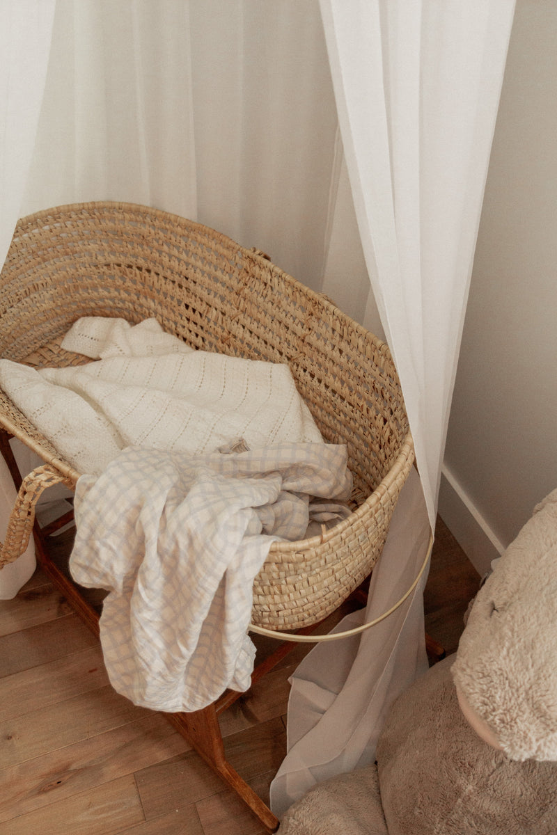 Ciel de lit en voile - Blanc - Veille sur toi