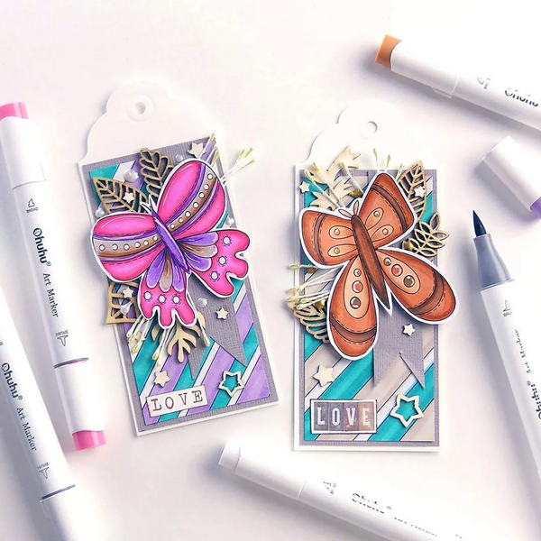 Ensemble de 120 marqueurs à double pointe Honolulu B - Ohuhu