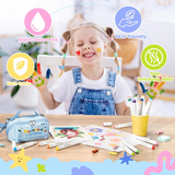 Set of 24 washable acrylic markers with storage bag - Ohuhu