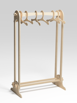 Abricotine ⚜ Porte vêtements en bois - Abricotine vendu par Veille sur toi