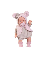 Antonio Juan ANT-11320 Poupée Kika 27 cm - Poupée qui pleure avec une veste à oreilles - Antonio Juan vendu par Veille sur toi
