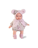 Antonio Juan ANT-11320 Poupée Kika 27 cm - Poupée qui pleure avec une veste à oreilles - Antonio Juan vendu par Veille sur toi
