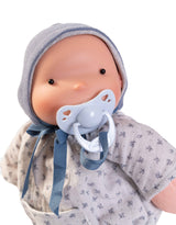 Antonio Juan ANT-86321 Poupée biologique Ariel 26 cm - Motif fleuri bleu avec bonnet - Antonio Juan vendu par Veille sur toi