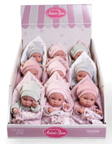 Antonio Juan Poupée Picolin 21 cm - Poupée avec suce et couverture enveloppante - Antonio Juan vendu par Veille sur toi