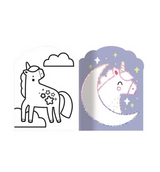 Auzou 9791039554862 Cahier Je colorie sans dépasser - Petites licornes - Auzou vendu par Veille sur toi