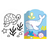 Auzou 9791039563604 Cahier Je colorie sans dépasser - Les animaux de la mer - Auzou vendu par Veille sur toi