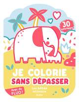 Auzou 9791039572569 Cahier Je colorie sans dépasser - Les bébés animaux - Auzou vendu par Veille sur toi