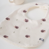 Baluchon ⚜ 5314-t-1897 Bavoir de coton doublé en ratine - Hérisson - Bambino par Baluchon vendu par Veille sur toi