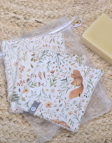 Baluchon ⚜ 53161802 Trio de lingettes pour bébé - Animaux de la forêt - Bambino par Baluchon vendu par Veille sur toi