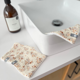 Baluchon ⚜ 5364-t-1861 Trio de lingettes pour bébé - Petits bouquets - Bambino par Baluchon vendu par Veille sur toi