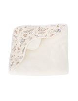 Baluchon ⚜ BAM-5315-T-2008 Sortie de bain pour bébé - Lapins et fleurs - Bambino par Baluchon vendu par Veille sur toi