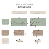 bassinette. NOM EN BOIS PERSONNALISÉ - Lettres attachées (ÉPAIS - 1/4 po) vendu par Veille sur toi