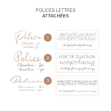 bassinette. NOM EN BOIS PERSONNALISÉ - Lettres attachées (ÉPAIS - 1/4 po) vendu par Veille sur toi