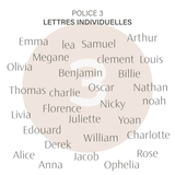 bassinette. NOM EN BOIS PERSONNALISÉ - Lettres individuelles (ÉPAIS - 1/4 po) vendu par Veille sur toi