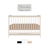bassinette. sku-51240311882041 NOM EN BOIS PERSONNALISÉ - Lettres attachées (ÉPAIS - 1/4 po) POLICE 1 / 12 x 24 pouces / Naturel vendu par Veille sur toi