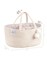 Panier à langer en corde de coton - Beige - Fephas