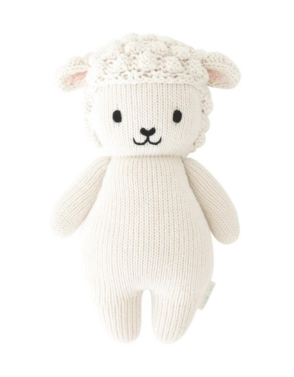 Peluche - Grand bébé agneau 10" - Cuddle + kind