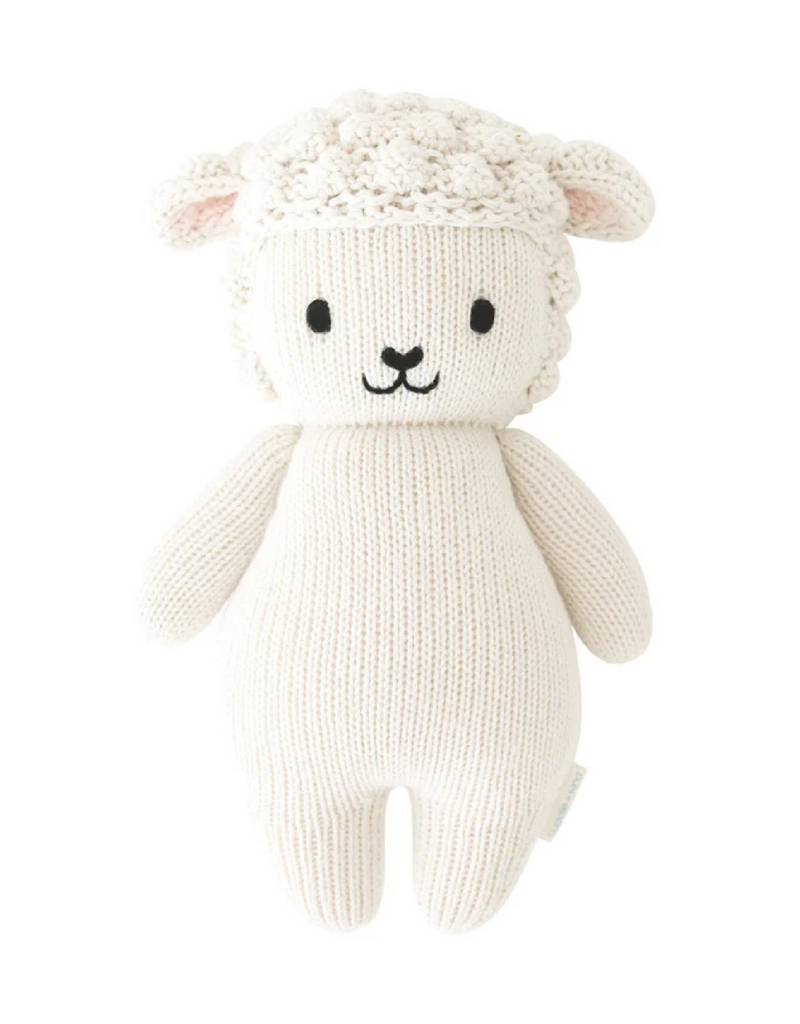 Peluche - Grand bébé agneau 10" - Cuddle + kind