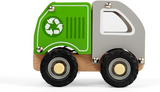 Bigjigs 36030 Mini camion de recyclage en bois - Bigjigs vendu par Veille sur toi
