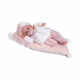 Bimba Doll 37 cm - Crying Doll with Little Bed - Antonio Juan