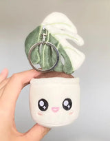 Blushiez BLUSHIEZ-BRE-MonsteraDeliciosaAlboV Breloque de sac - Monstera Deliciosa 'Albo Variegata' - Blushiez vendu par Veille sur toi