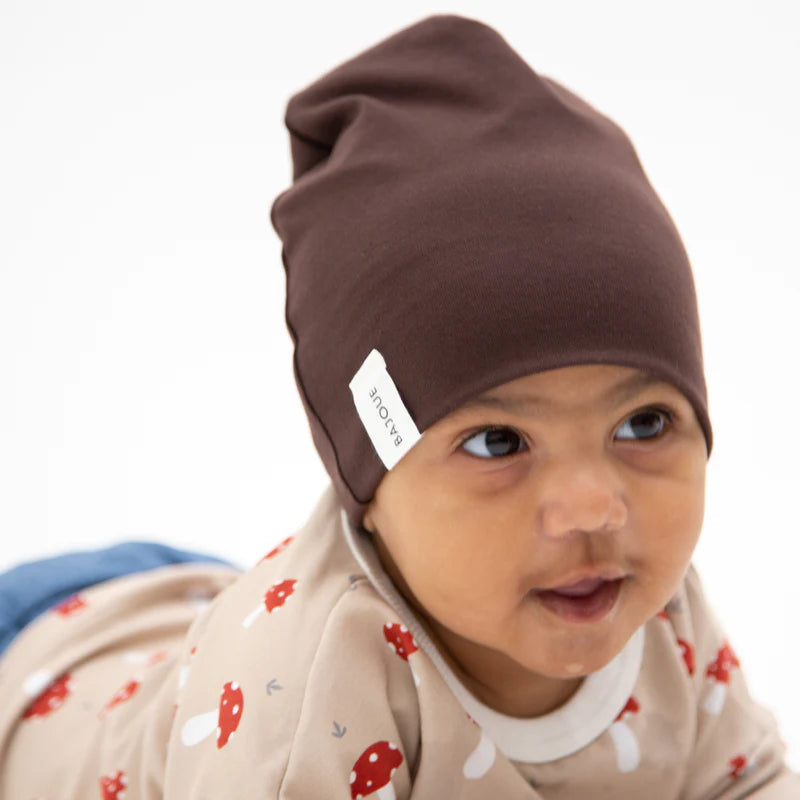 Bonnet pour bébés et enfants en coton bio - Avoine - Bajoue