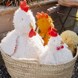 Bunnies by the bay 910367 Peluche - Clucky la poule - Grand - Bunnies by the bay vendu par Veille sur toi