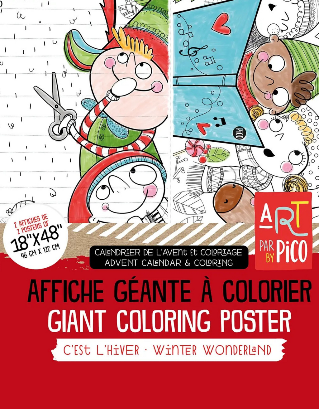 Boutique Petites Fleurs - Coloriage Géant - La festive pico-503