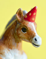 Camp Hollow SURCT00201 Porte-bougie en porcelaine - Cake Topper - Poney - Camp Hollow vendu par Veille sur toi