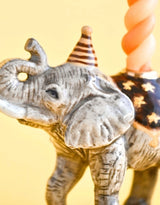 Camp Hollow SURCT0044 Porte-bougie en porcelaine - Cake Topper - Éléphant - Camp Hollow vendu par Veille sur toi