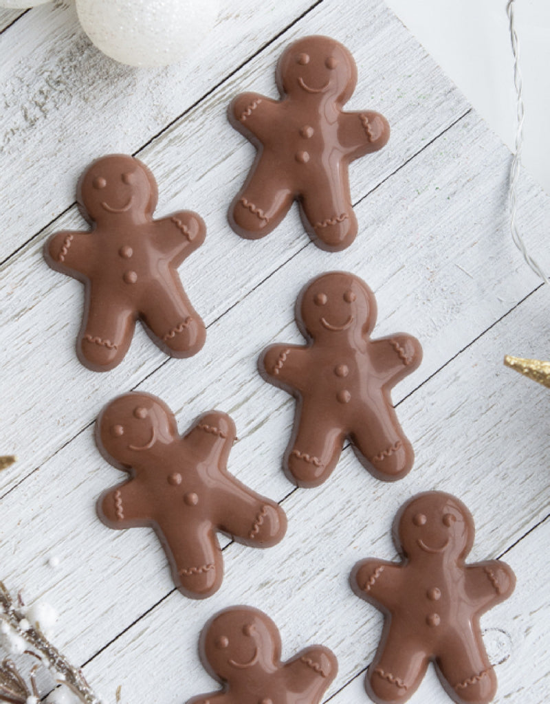 Duo bonhomme en pain d'épices - Chocolat au lait et noir - Choco Chocolat