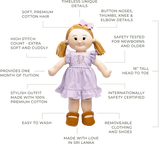 Clementine Collective CLEM-Penelope Poupée en tricot - Penelope - Clementine Collective vendu par Veille sur toi