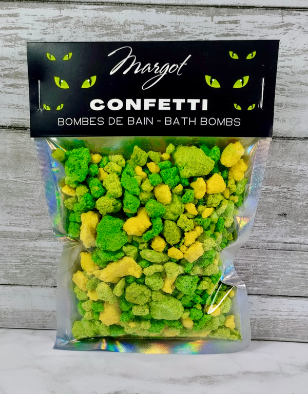 Bombe de bain - Confetti - Mix vert - Halloween - Margot