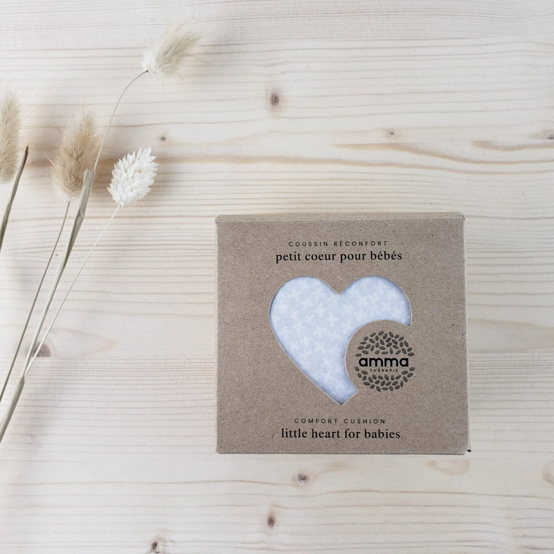 Coussin réconfort coeur - Croix gris - Amma Thérapie