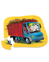 Crocodile Creek 41223 Mini casse-tête - 12 pièces - Chien et camion-benne 2+ - Crocodile Creek vendu par Veille sur toi