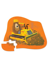 Crocodile Creek 41224 Mini casse-tête - 12 pièces - Ours et véhicule de construction 2+ - Crocodile Creek vendu par Veille sur toi