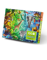 Crocodile Creek 79102 Casse-tête holographique - 100 pièces - Paradis de la jungle 5+ - Crocodile Creek vendu par Veille sur toi