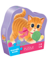 Crocodile Creek CC41248 Mini casse-tête - 12 pièces - Chaton mignon 2+ - Crocodile Creek vendu par Veille sur toi