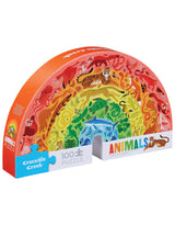 Crocodile Creek CC79151 Casse-tête 100 pièces - Arc-en-ciel d'animaux 5+ - Crocodile Creek vendu par Veille sur toi