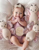 Cuddle + kind BBYBFY003 Peluche - Bébé papillon mauve 7"- Cuddle + kind vendu par Veille sur toi
