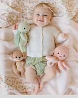 Cuddle + kind BBYOCTPKL003 Peluche - Bébé pieuvre 7" - Rose corail - Cuddle + kind vendu par Veille sur toi