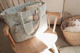 Dans le sac ⚜ DIAP-BAG-GING-SAG Sac à couche - Vichy sauge - Dans le sac vendu par Veille sur toi