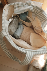 Dans le sac ⚜ DIAP-BAG-STR-SAG Sac à couche - Rayé sauge - Dans le sac vendu par Veille sur toi