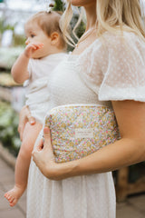 Dans le sac ⚜ MAMA-POUC-FLO-YEL Pochette MAMA - Fleurs mimosa - Dans le sac x Liberty London vendu par Veille sur toi