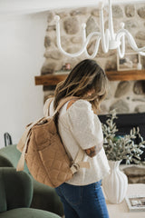Dans le sac ⚜ Quilted-Convertible-Backpack-Forest Sac à dos matelassé convertible - Forêt - Dans le sac vendu par Veille sur toi