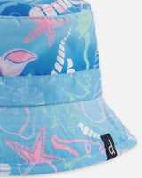 Deux par Deux Beach Hat Blue Shell Print vendu par Veille sur toi