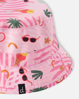 Deux par Deux Beach Hat Pink Beach Print vendu par Veille sur toi